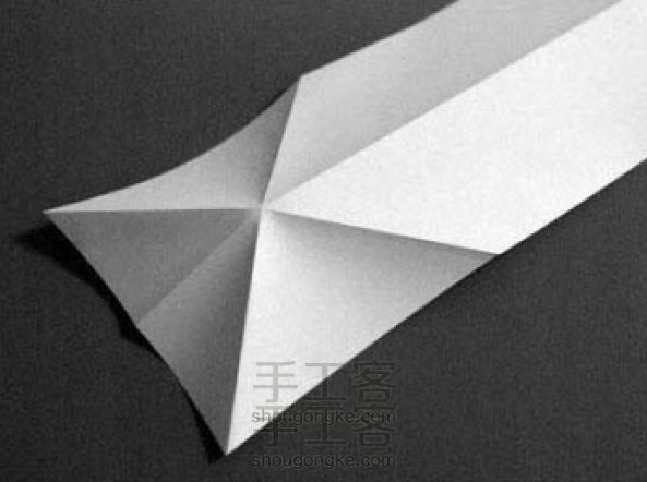 纸飞机的折法 一款复杂的战斗机折纸DIY图解