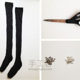 旧裤袜DIY可爱手套