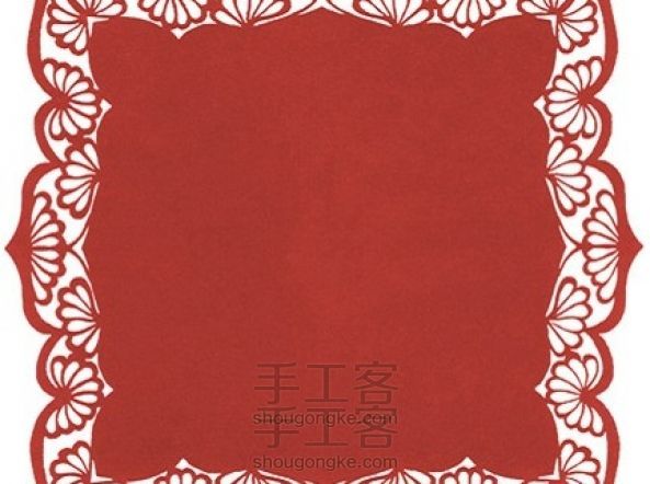 各种花边剪纸剪法 窗花剪纸教程之剪纸花边的基础剪裁