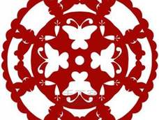 剪纸团花图案 两款团花剪纸图解教程