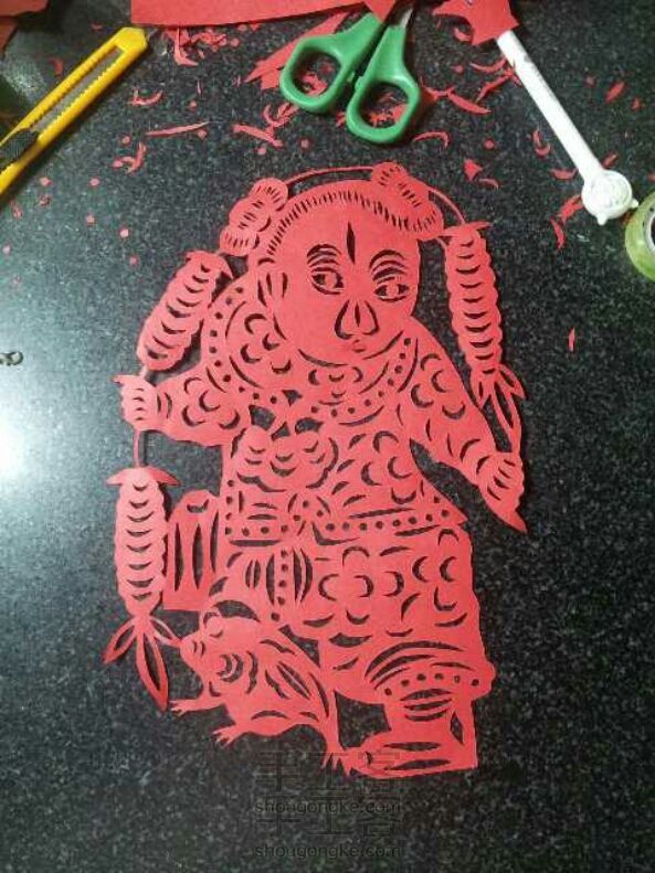 刻画【刘海戏蟾】