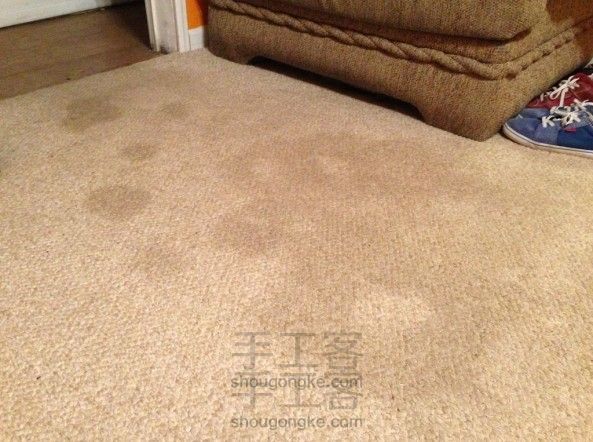 清洁顽固地毯污渍