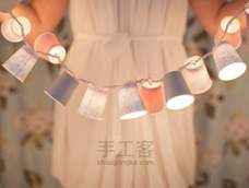 纸杯装饰灯手工diy教程