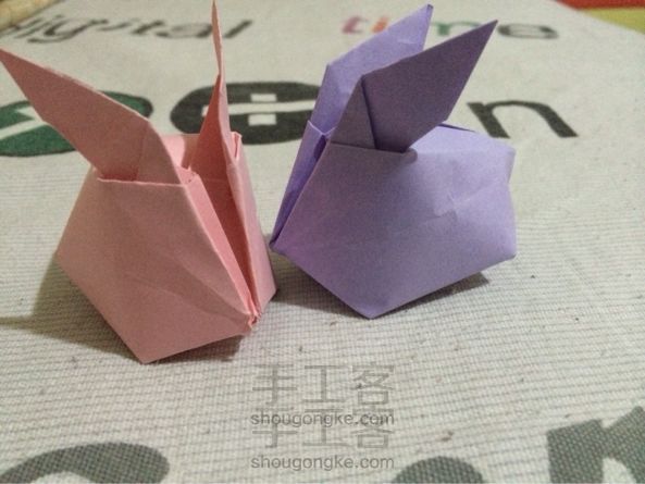 胖兔纸折纸教程