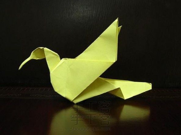 教你可爱的蜂鸟折纸方法图解