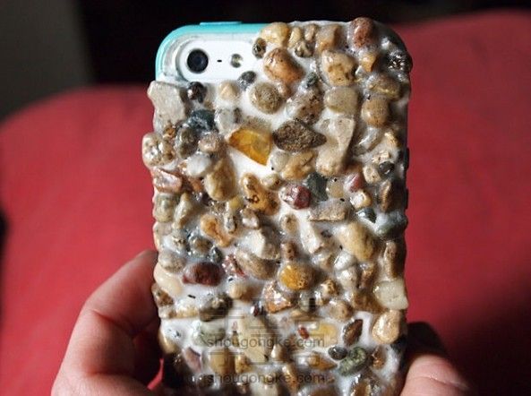 DIY 小石子手机保护壳