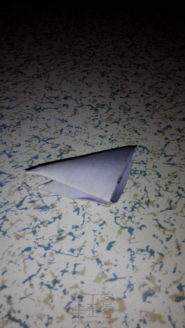 “三角叉”折纸教程。