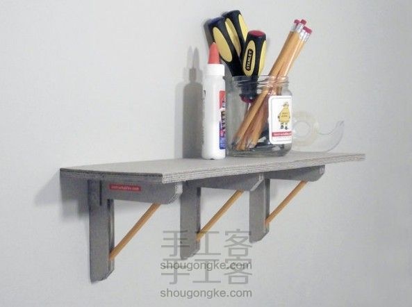 硬纸板壁架教程