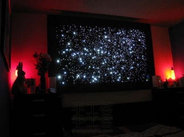 【转载】自制星空墙教程:卧室尽头的宇宙