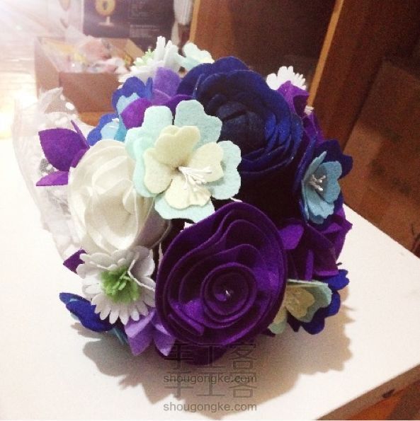 说好的捧花,无纺布制作花朵合集