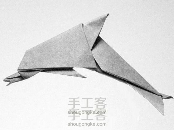教你可爱的海豚折纸方法