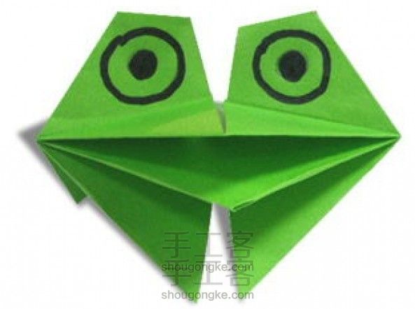 纸青蛙折法图解