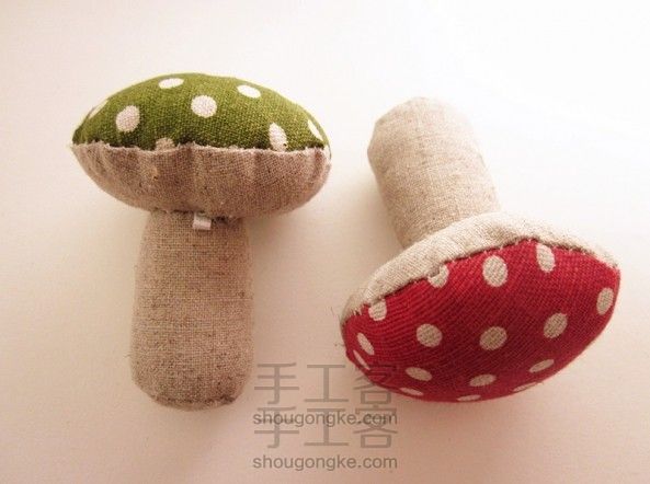 【原创】蘑菇挂件 布艺教程