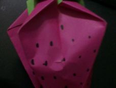 折纸草莓-立体版
