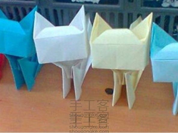 立体猫咪折纸教程