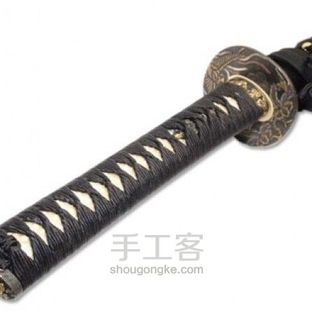 纸折武士刀方法图解