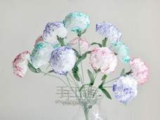 康乃馨纸花花束DIY教程