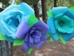 DIY巨型纸质玫瑰花