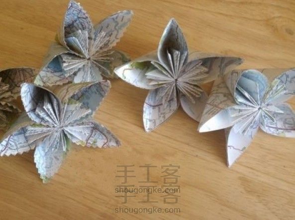 教你DIY超简单的地图纸花
