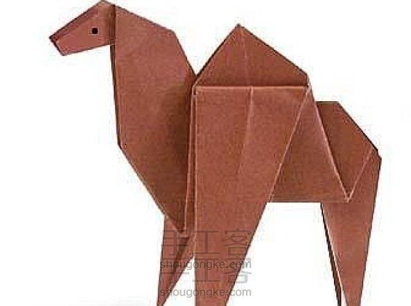 骆驼折纸的折法