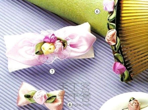 手工制作玫瑰花头花DIY教程