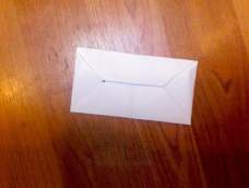 今天我要给大家演示的是如何用一张制作信封