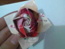 折纸玫瑰，很简单滴~