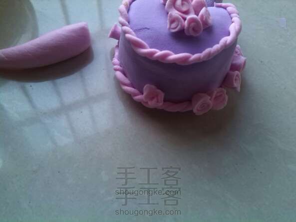 梦幻的紫色蛋糕