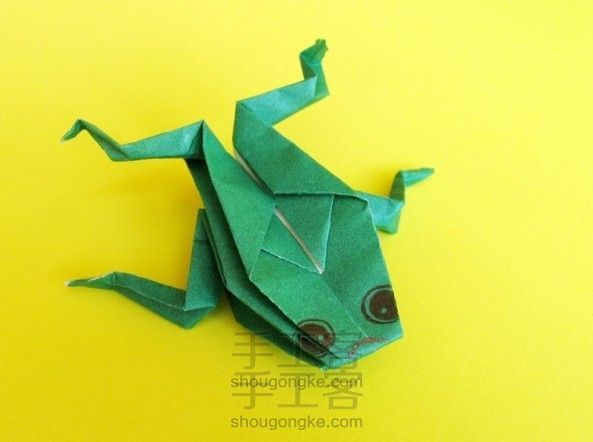 可爱小青蛙和纸鹤的折纸图解教程