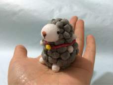 这只可爱的小羊是用“玉米玩具”做的噢！绝对原创！