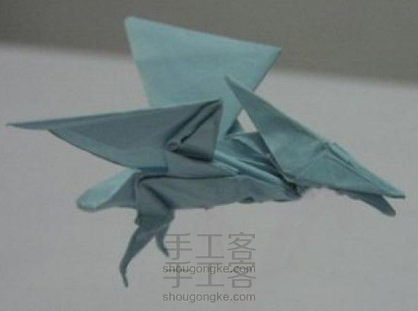 翼龙宝宝的折纸教程 恐龙折纸