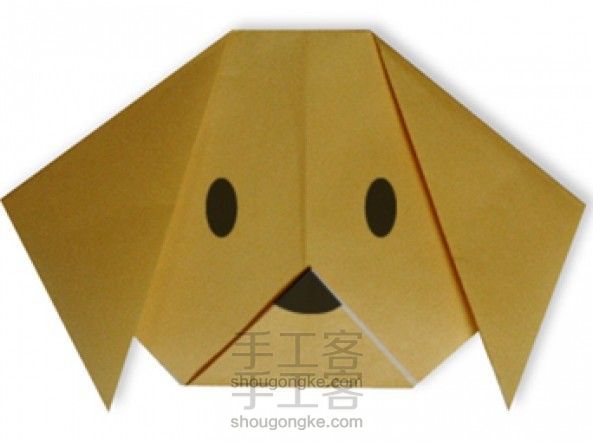 教你一款狗的折纸教程图解