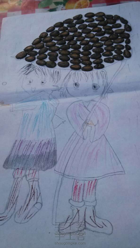 西瓜子装饰画