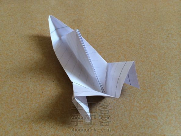 帅气不倒的小纸船折纸