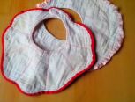 自制宝宝围嘴（口水巾）～孕期的纱布腹带再利用