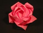 五瓣折纸玫瑰花