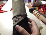 【新手】用碎皮自制笔袋