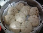 自己做的美味的包子和光饼