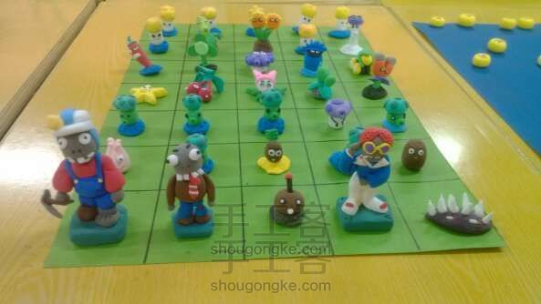 粘土 植物大战僵尸  手工制作