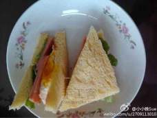 口袋三明治+水果优格早餐 2014.05.28美食DIY