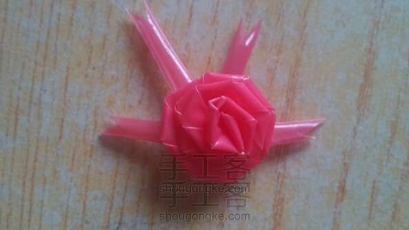 星星管玫瑰花手工制作教程