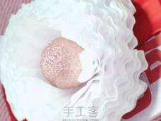 白色花朵礼盒装饰教程