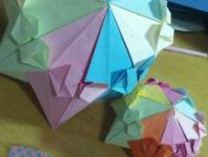 花纸伞折纸教程