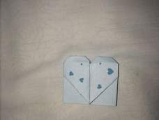 心形书签折纸教程