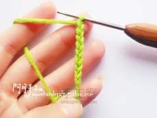 钩织锁针，短针，中长针，长针的方法