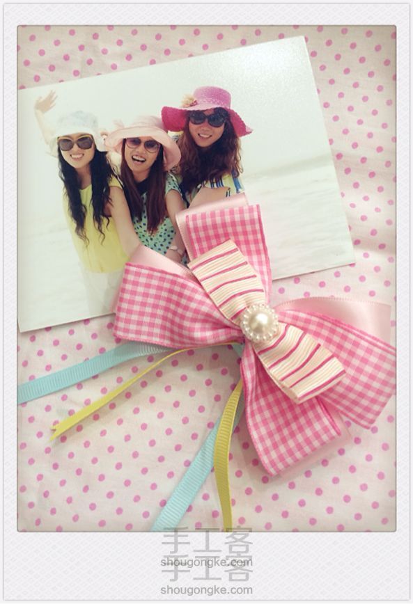 一款糖果色蝴蝶结的制作方法（转载）