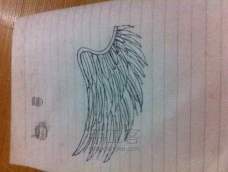 教你画一个简单的天使翅膀