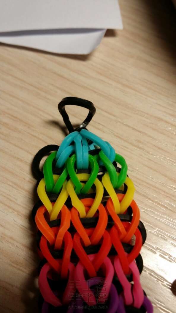 橡皮筋编织结尾小妙招