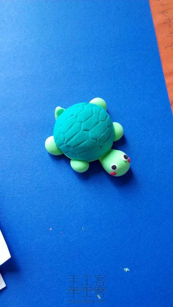 小乌龟 粘土制作