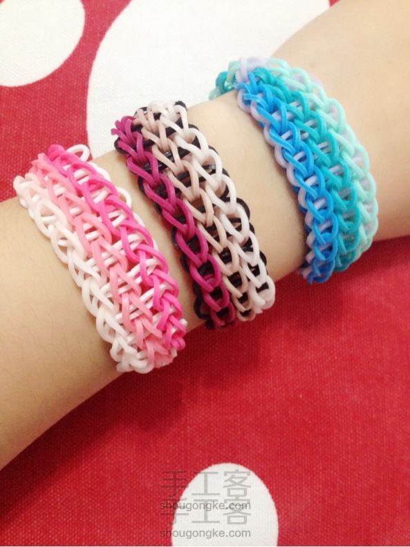 【彩虹编织机】三重单手环